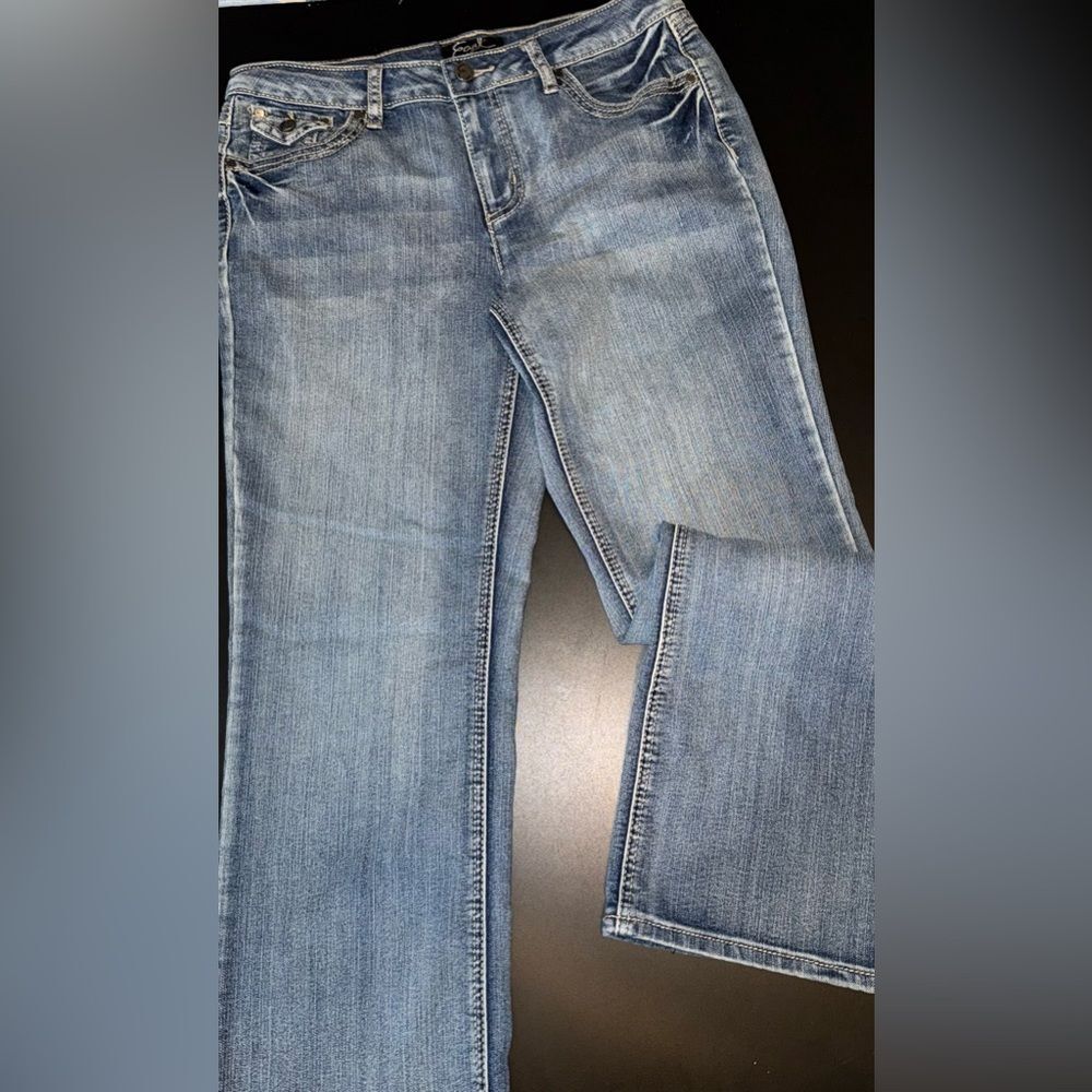 Earl Jeans Blue Straight Leg Classic Denim Size 10 Short EUC
